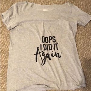 Slouchy Off One Shoulder Maternity Shirt